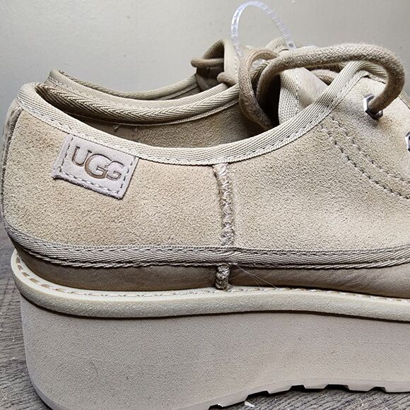 UGG Cityfunc Platform Shoes Loafer Mary Jane Square toe Suede Womens 7 NEW - Picture 3 of 15